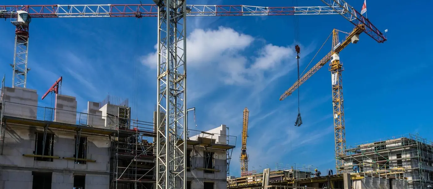 Baustelle eines Bauunternehmens