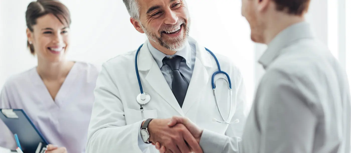 Behandlungssituation in einer Arztpraxis