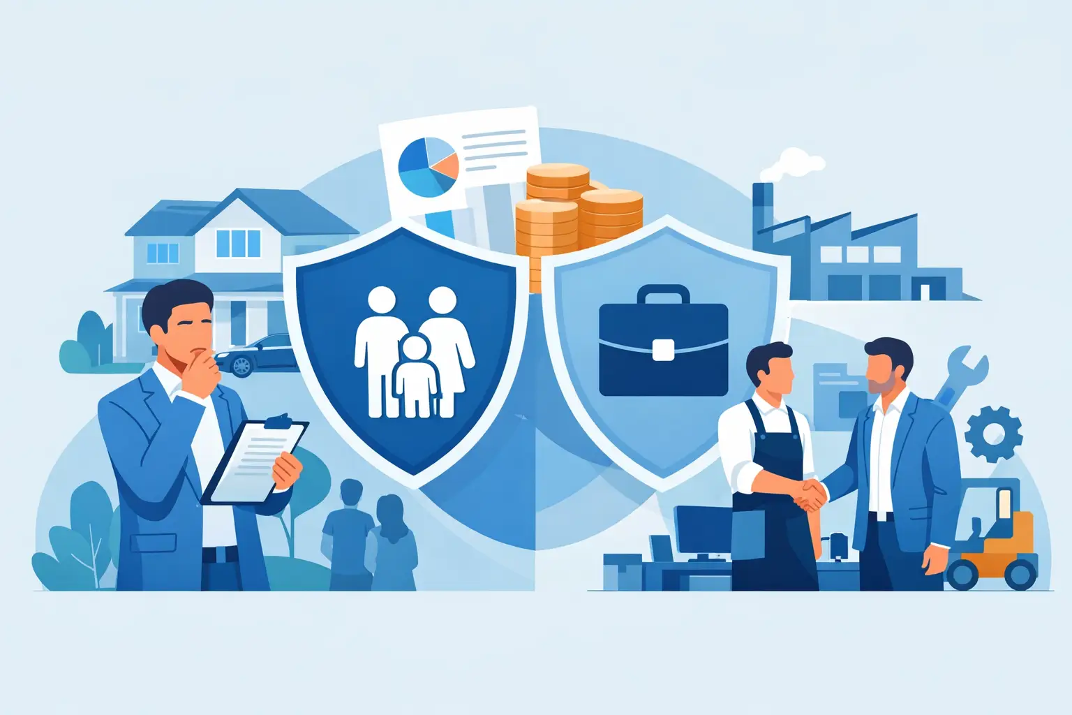 Unternehmer privat und betrieblich absichern