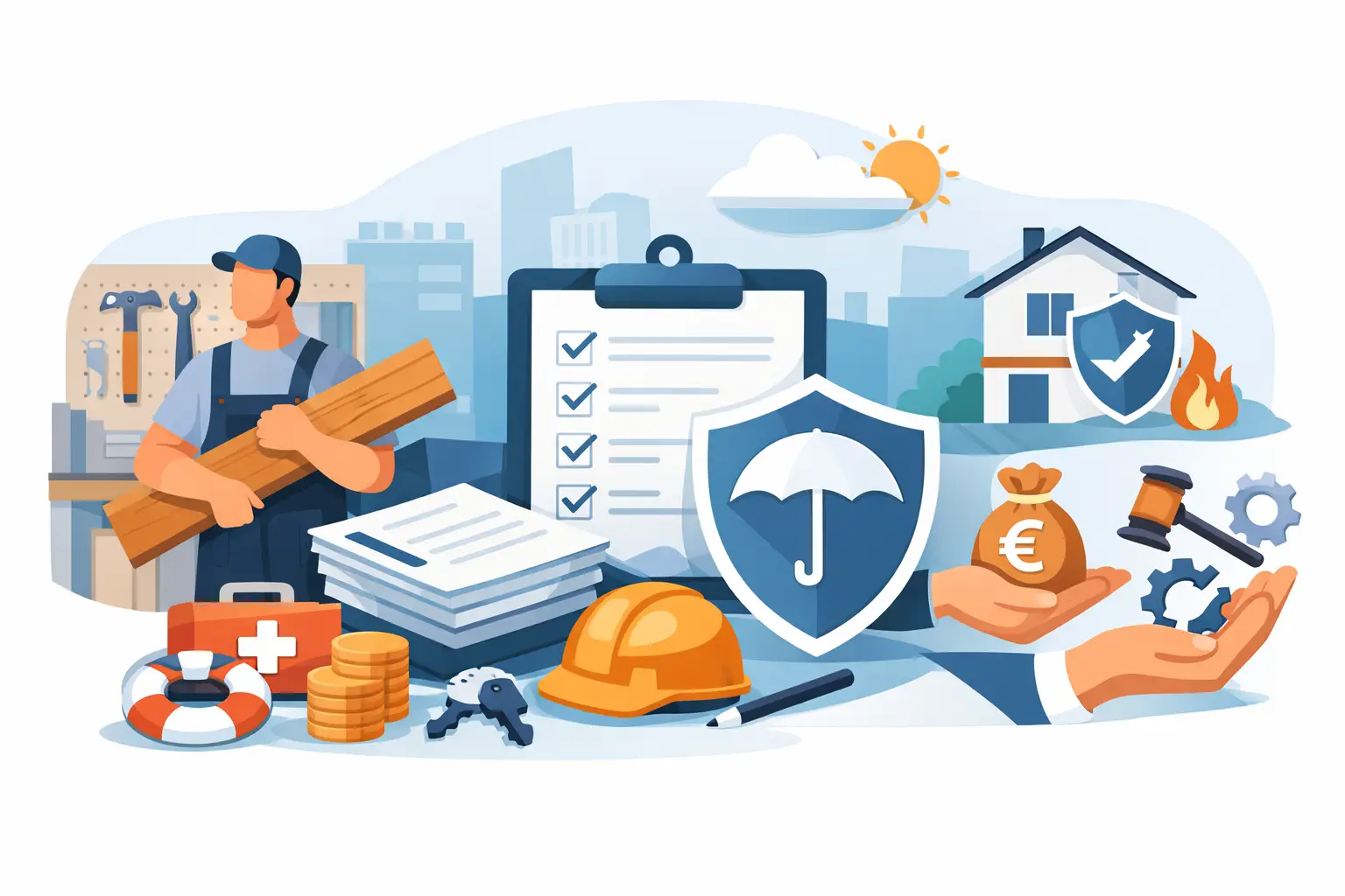Welche Versicherungen braucht ein Handwerksbetrieb?